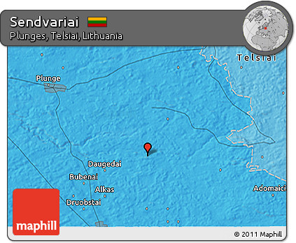 Political 3D Map of Sendvariai