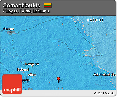 Political 3D Map of Gomantlaukis