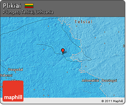Political 3D Map of Plikiai