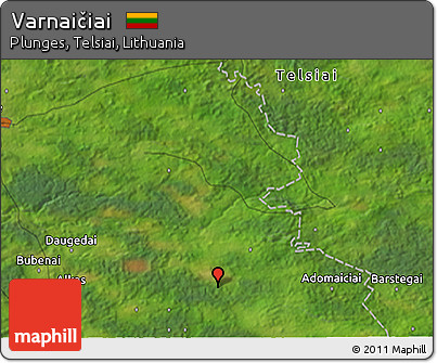 Satellite 3D Map of Varnaičiai