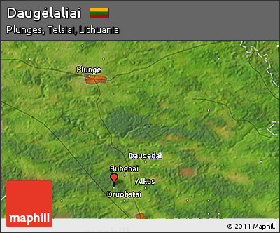 Satellite 3D Map of Daugėlaliai