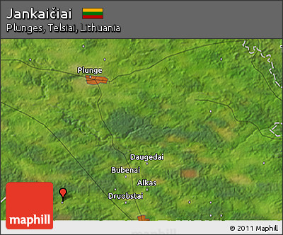 Satellite 3D Map of Jankaičiai