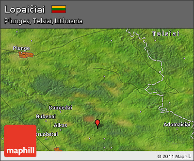 Satellite 3D Map of Lopaičiai