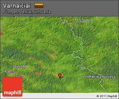 Satellite 3D Map of Varnaičiai