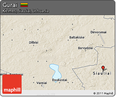 Shaded Relief 3D Map of Gurai