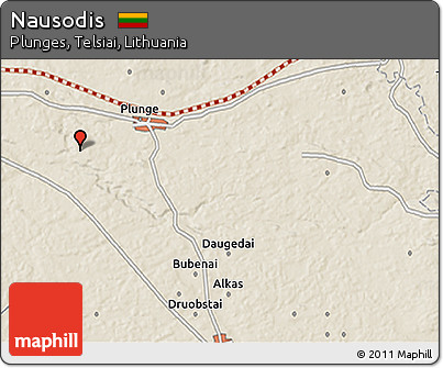Shaded Relief 3D Map of Nausodis