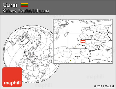 Blank Location Map of Gurai