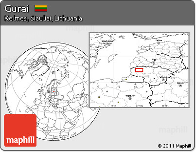 Blank Location Map of Gurai