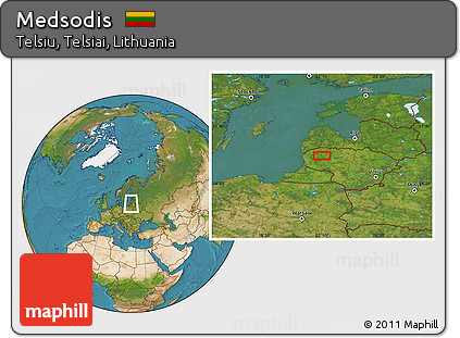 Satellite Location Map of Medsodis