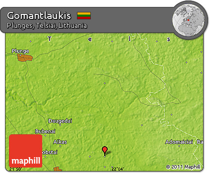 Physical Map of Gomantlaukis