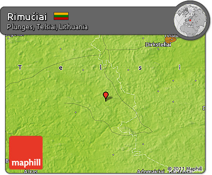 Physical Map of Rimučiai