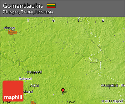 Physical Map of Gomantlaukis
