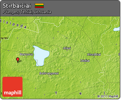 Physical Map of Stirbaičiai