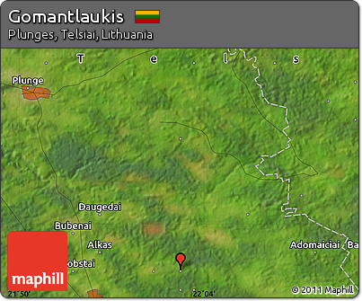 Satellite Map of Gomantlaukis