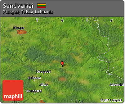 Satellite Map of Sendvariai