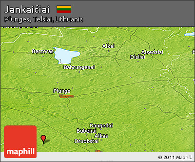 Physical Panoramic Map of Jankaičiai
