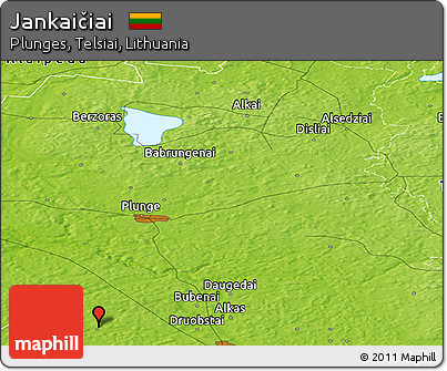 Physical Panoramic Map of Jankaičiai