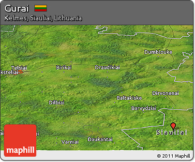 Satellite Panoramic Map of Gurai