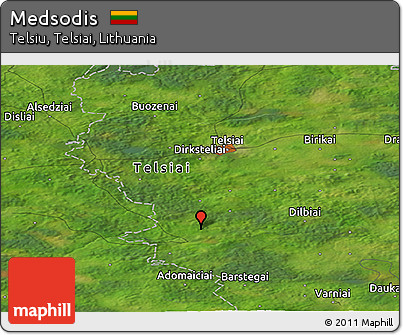 Satellite Panoramic Map of Medsodis