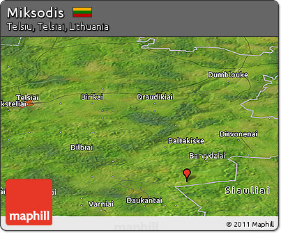 Satellite Panoramic Map of Miksodis