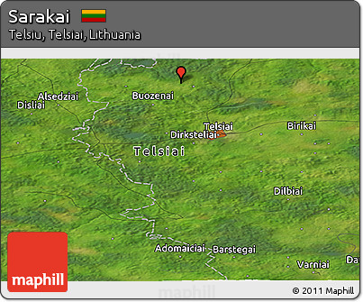 Satellite Panoramic Map of Sarakai
