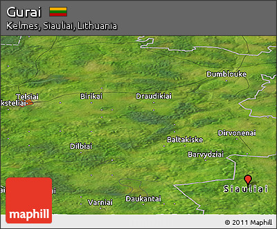 Satellite Panoramic Map of Gurai