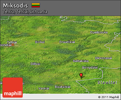 Satellite Panoramic Map of Miksodis