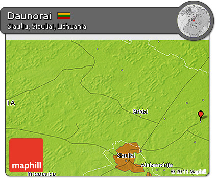 Physical 3D Map of Daunorai