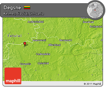 Physical 3D Map of Degsnė