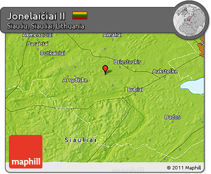 Physical 3D Map of Jonelaičiai II