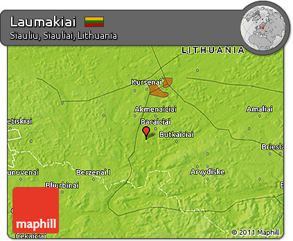 Physical 3D Map of Laumakiai