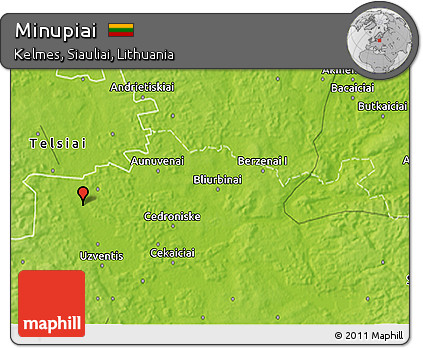 Physical 3D Map of Minupiai