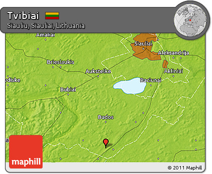 Physical 3D Map of Tvibiai