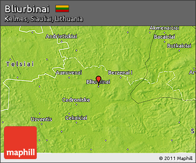 Physical 3D Map of Bliurbinai