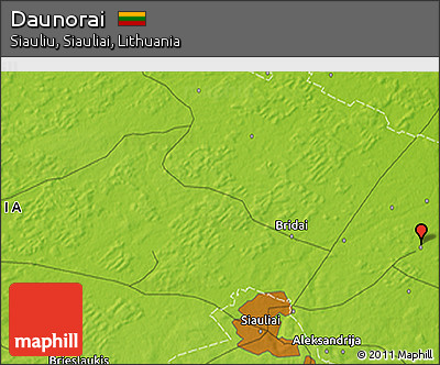 Physical 3D Map of Daunorai