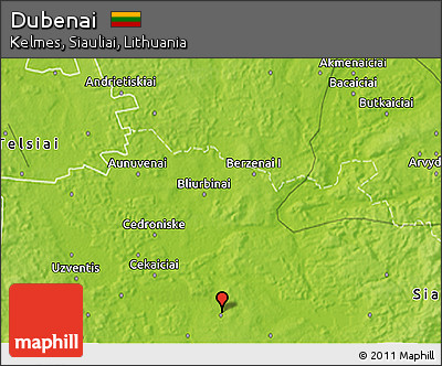 Physical 3D Map of Dubenai