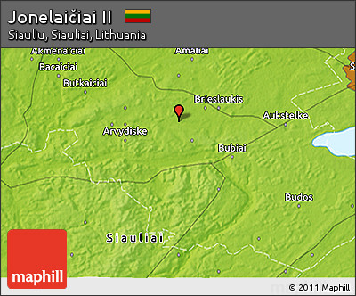 Physical 3D Map of Jonelaičiai II