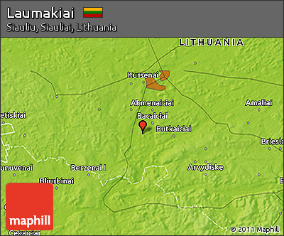 Physical 3D Map of Laumakiai