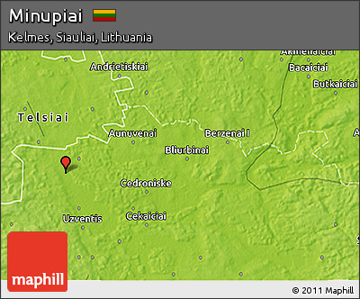 Physical 3D Map of Minupiai