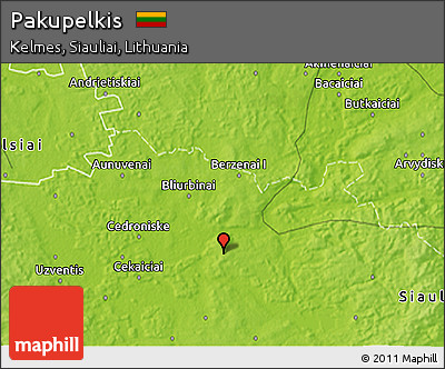 Physical 3D Map of Pakupelkis