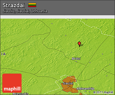 Physical 3D Map of Strazdai