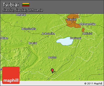 Physical 3D Map of Tvibiai