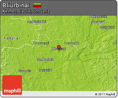 Physical 3D Map of Bliurbinai
