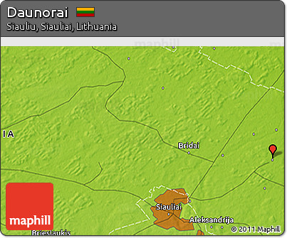 Physical 3D Map of Daunorai