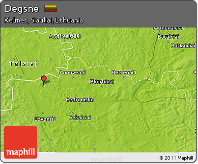 Physical 3D Map of Degsnė