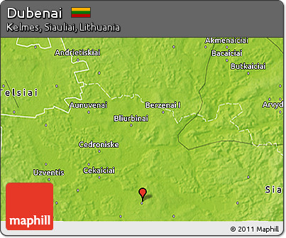 Physical 3D Map of Dubenai