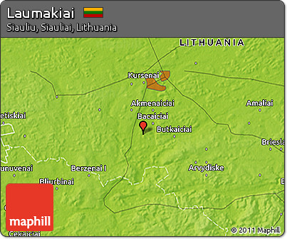 Physical 3D Map of Laumakiai