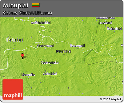 Physical 3D Map of Minupiai