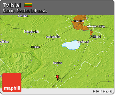 Physical 3D Map of Tvibiai