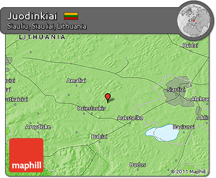 Political 3D Map of Juodinkiai